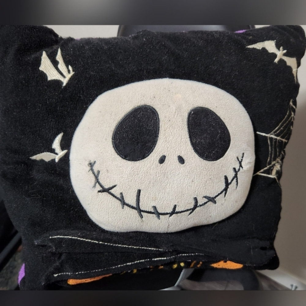 Rare Preloved Jack Skellington Decorative Pillow